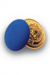 Foto Bottoni gemello Oro + Colore Blu Cina